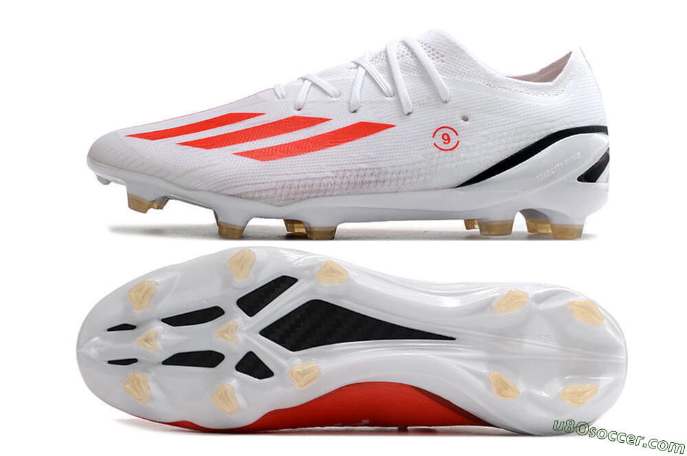 Adidas X Speedportal.1 FG Firm Ground Soccer Cleats - White/Orange/Black 0