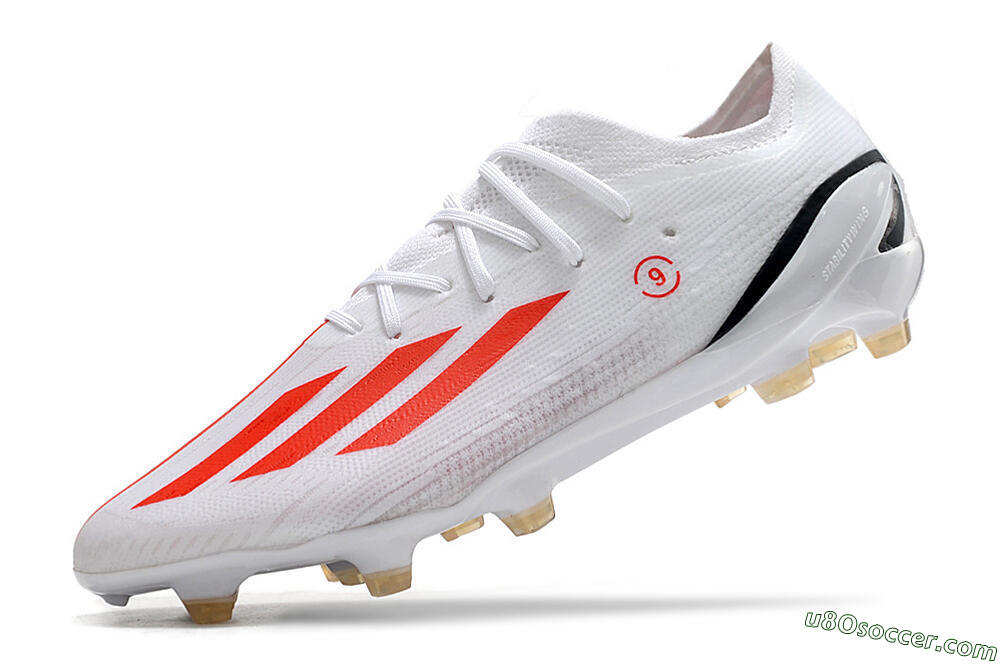Adidas X Speedportal.1 FG Firm Ground Soccer Cleats - White/Orange/Black 5
