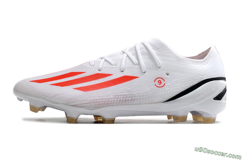 Adidas X Speedportal.1 FG Firm Ground Soccer Cleats - White/Orange/Black 2