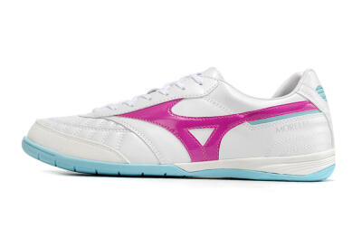 Mizuno Morelia Sala Japn IC Indoor & Futsal Soccer Shoes - White/Pink/Blue