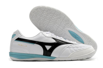Mizuno Morelia Sala Japn IC Indoor & Futsal Soccer Shoes - White/Black/Blue