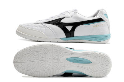 Mizuno Morelia Sala Japn IC Indoor & Futsal Soccer Shoes - White/Black/Blue