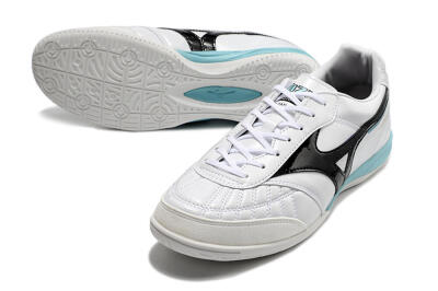 Mizuno Morelia Sala Japn IC Indoor & Futsal Soccer Shoes - White/Black/Blue