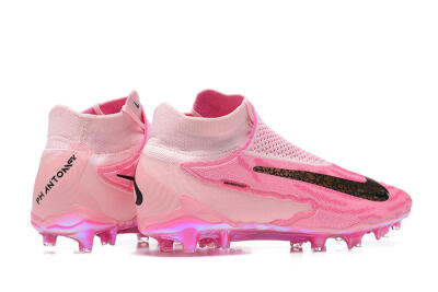 Nike Phantom GX Elite DF Link FG Firm Ground Soccer Cleats - Pink/Black/Gold