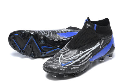 Nike Phantom GX Elite DF Link FG Firm Ground Soccer Cleats - Black/White/Blue