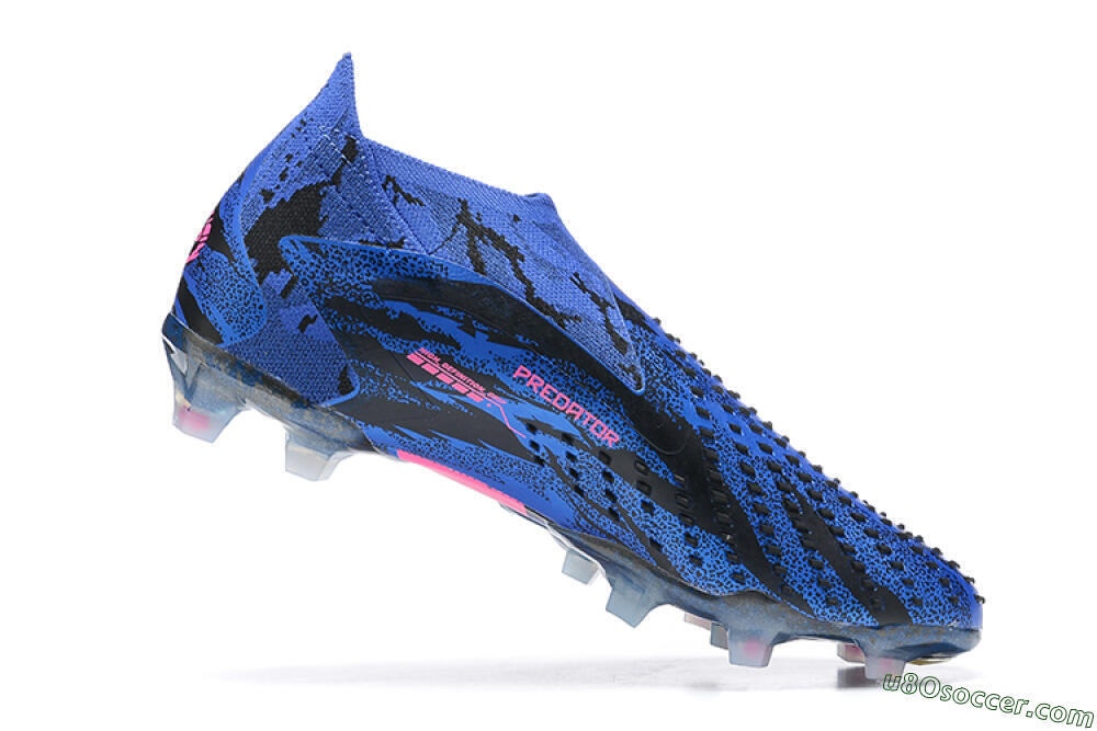 Paul Pogba x Adidas Predator Accuracy+ FG Firm Ground Soccer Cleats - Blue/Black/Pink 6