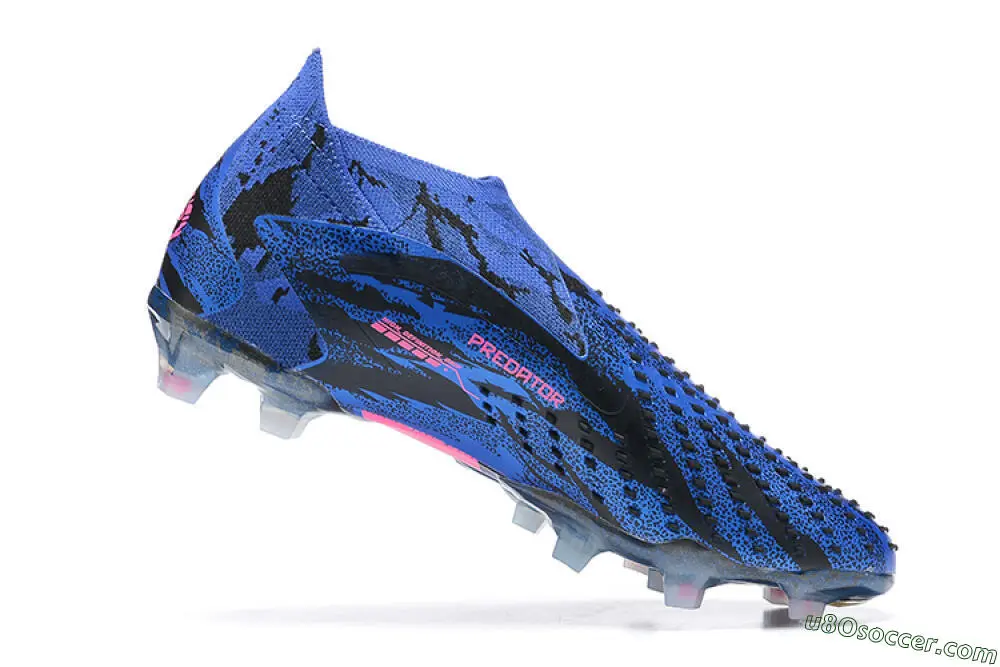 Unleash Your Accuracy with Blue, Black and Pink FG Soccer Cleats - Main Image