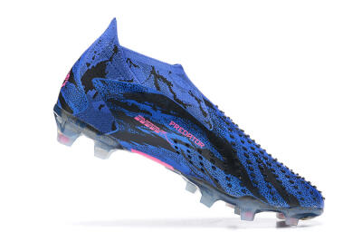 Paul Pogba x Adidas Predator Accuracy+ FG Firm Ground Soccer Cleats - Blue/Black/Pink