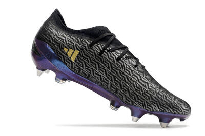 Adidas X Speedportal.1 FG Firm Ground Soccer Cleats - Black/Sliver/Purple