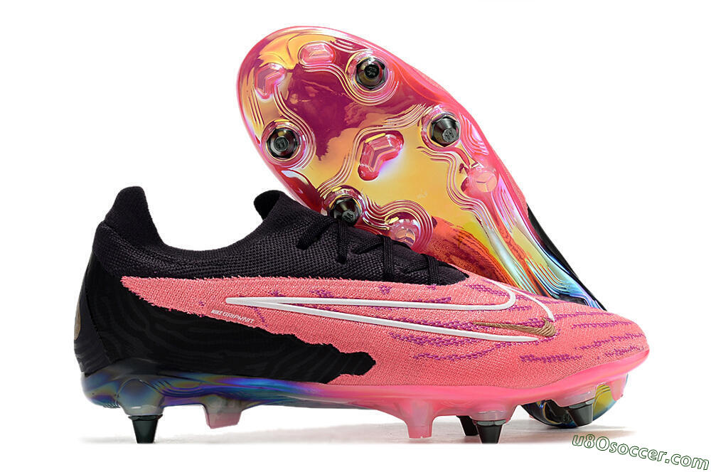 Nike Phantom GX Elite SG Soft Ground Soccer Cleats - Pink/Black/White 1