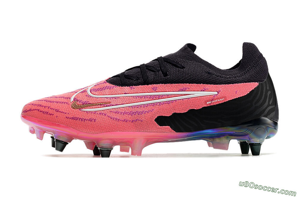 Nike Phantom GX Elite SG Soft Ground Soccer Cleats - Pink/Black/White 2