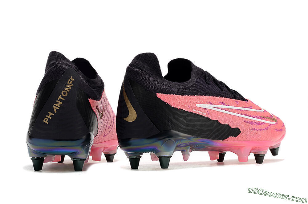 Nike Phantom GX Elite SG Soft Ground Soccer Cleats - Pink/Black/White 6