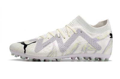 Puma Future Ultimate AG Artificial Grass Soccer Cleats - White/Grey