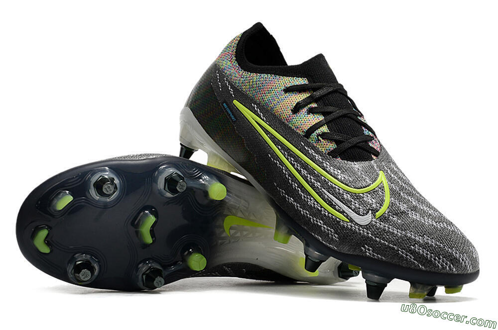 Nike Phantom GX Elite SG Soft Ground Soccer Cleats - Grey/Rainbow 3