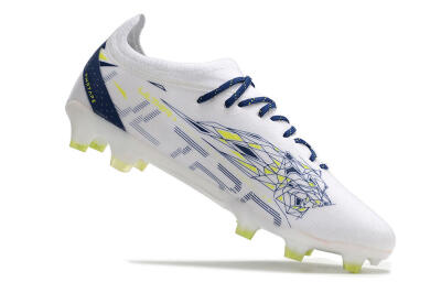 Puma Ultra Ultimate FG Firm Ground Soccer Cleats - White/Blue/Green