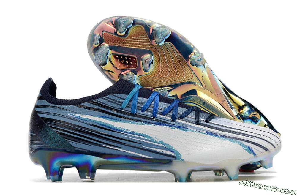 Puma Ultra Ultimate FG Firm Ground Soccer Cleats - Blue/Black/White 1
