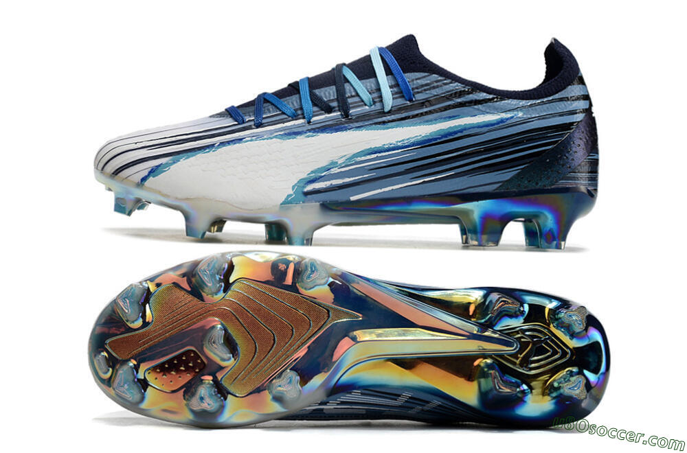 Puma Ultra Ultimate FG Firm Ground Soccer Cleats - Blue/Black/White 0