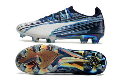 Puma Ultra Ultimate FG Firm Ground Soccer Cleats - Blue/Black/White