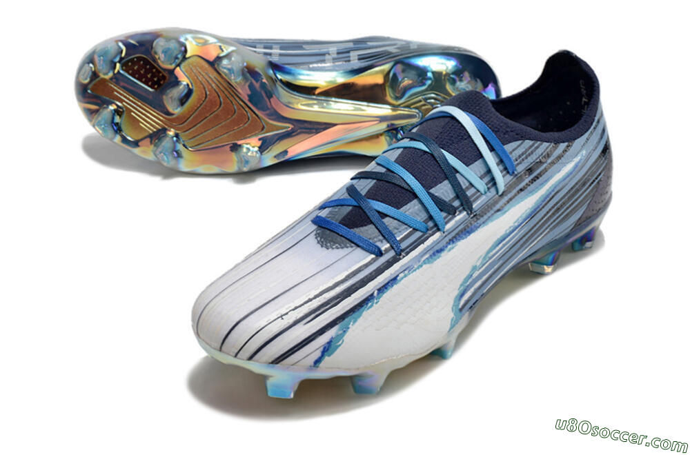Puma Ultra Ultimate FG Firm Ground Soccer Cleats - Blue/Black/White 3