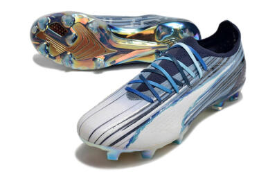 Puma Ultra Ultimate FG Firm Ground Soccer Cleats - Blue/Black/White