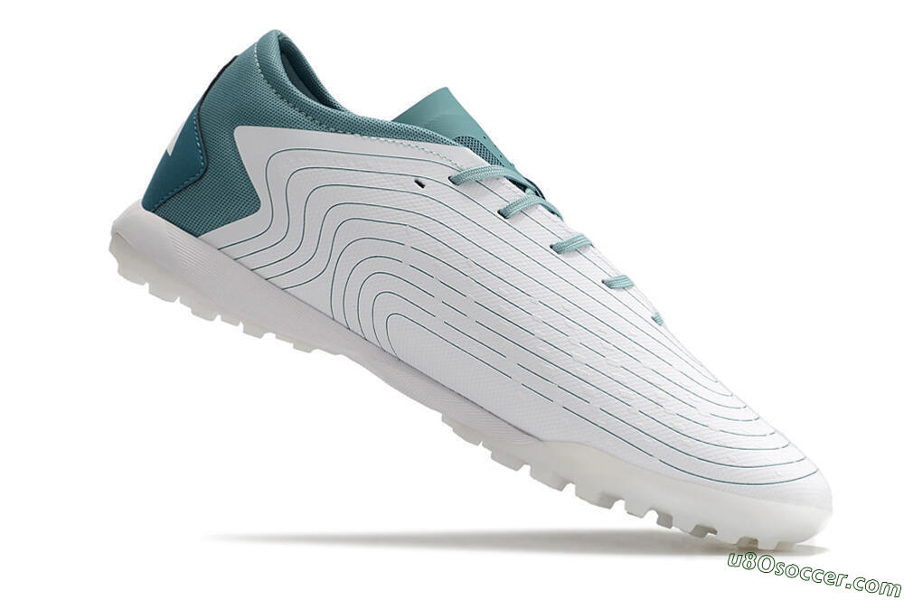 Adidas Predator Accuracy.3 TF Artificial Turf Soccer Shoes - White/Green 4