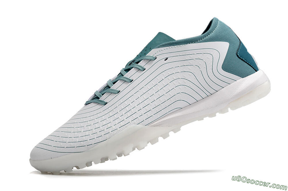 Adidas Predator Accuracy.3 TF Artificial Turf Soccer Shoes - White/Green 5