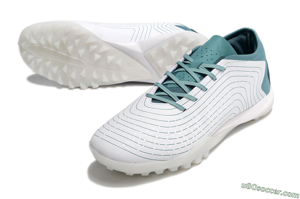 Adidas Predator Accuracy.3 TF Artificial Turf Soccer Shoes - White/Green 3