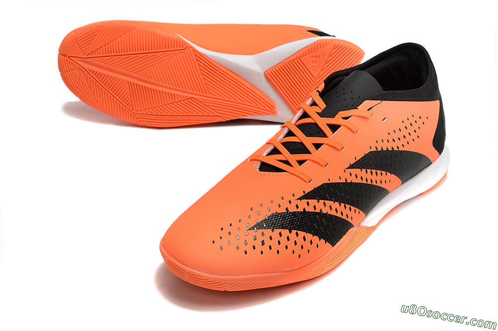 Adidas Predator Accuracy.3 IC Indoor & Futsal Soccer Shoes - Orange/Black 3