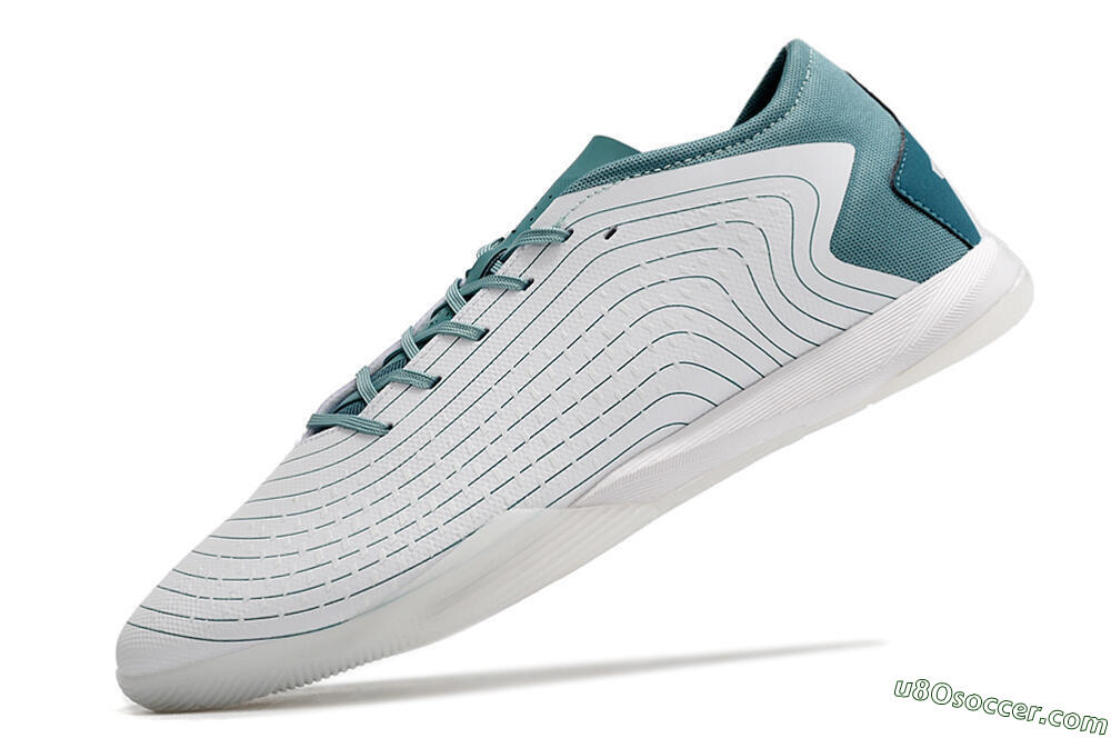 Adidas Predator Accuracy.3 IC Indoor & Futsal Soccer Shoes - White/Blue 5