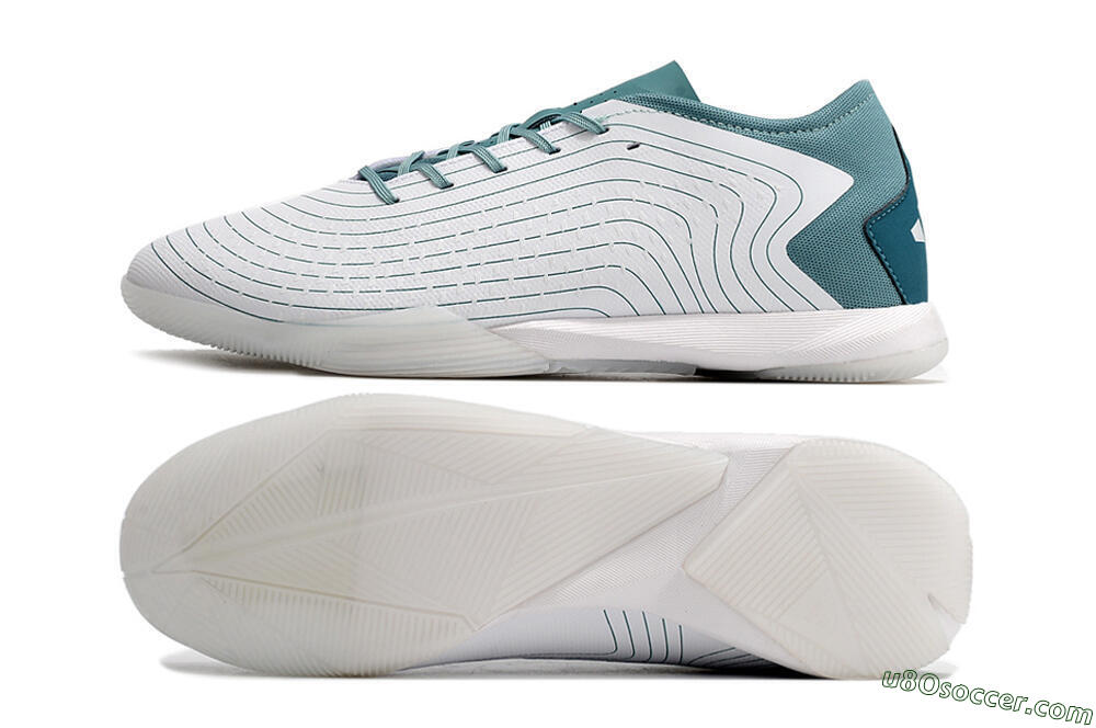 Adidas Predator Accuracy.3 IC Indoor & Futsal Soccer Shoes - White/Blue 0