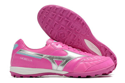 Mizuno Morelia Sala Japn TF Artificial Turf Soccer Shoes - Pink/Silver