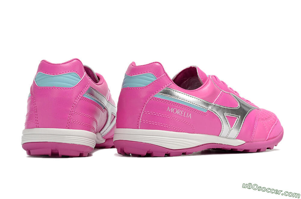 Mizuno Morelia Sala Japn TF Artificial Turf Soccer Shoes - Pink/Silver 6