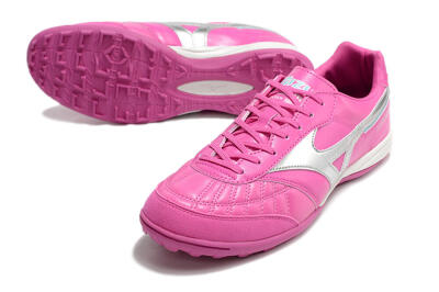 Mizuno Morelia Sala Japn TF Artificial Turf Soccer Shoes - Pink/Silver