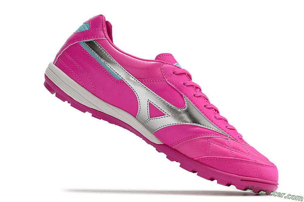 Mizuno Morelia Sala Japn TF Artificial Turf Soccer Shoes - Pink/Silver 4