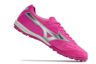 Mizuno Morelia Sala Japn TF Artificial Turf Soccer Shoes - Pink/Silver