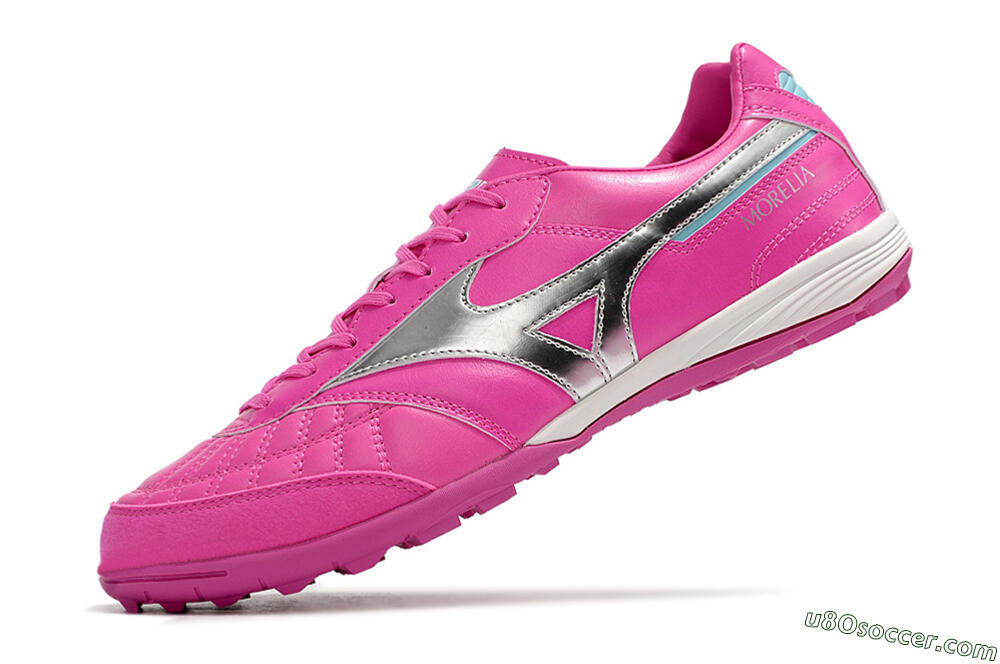 Mizuno Morelia Sala Japn TF Artificial Turf Soccer Shoes - Pink/Silver 5