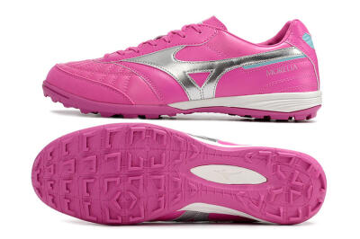 Mizuno Morelia Sala Japn TF Artificial Turf Soccer Shoes - Pink/Silver