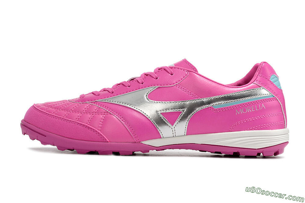 Mizuno Morelia Sala Japn TF Artificial Turf Soccer Shoes - Pink/Silver 2