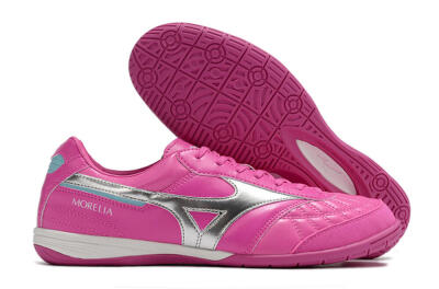 Mizuno Morelia Sala Japn IC Indoor & Futsal Soccer Shoes - Pink/Silver