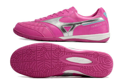 Mizuno Morelia Sala Japn IC Indoor & Futsal Soccer Shoes - Pink/Silver