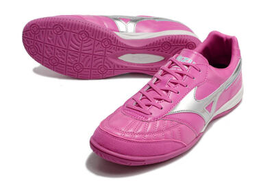 Mizuno Morelia Sala Japn IC Indoor & Futsal Soccer Shoes - Pink/Silver
