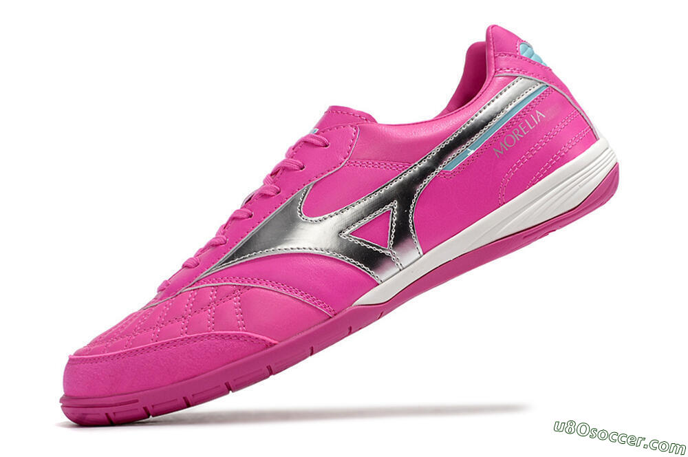 Mizuno Morelia Sala Japn IC Indoor & Futsal Soccer Shoes - Pink/Silver 5