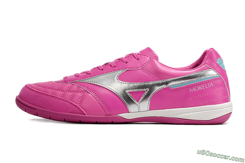 Mizuno Morelia Sala Japn IC Indoor & Futsal Soccer Shoes - Pink/Silver 2
