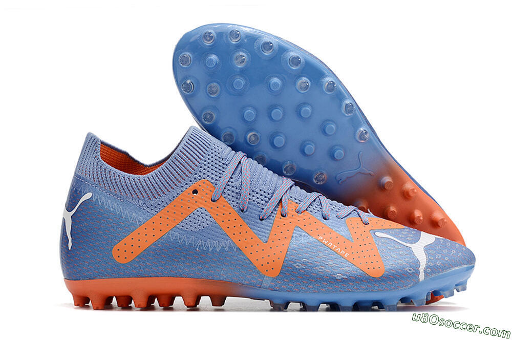 Puma Future Ultimate MG Multi Ground Soccer Cleats - Blue/Orange/White 1