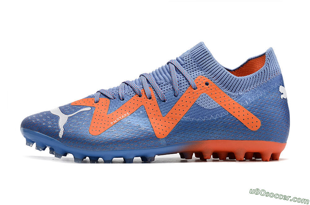 Puma Future Ultimate MG Multi Ground Soccer Cleats - Blue/Orange/White 2