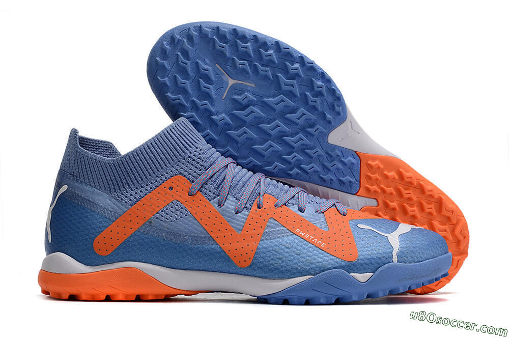 Puma Future Ultimate TF Artificial Turf Soccer Shoes - Blue/Orange/White 1