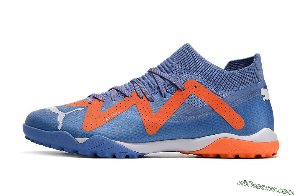 Puma Future Ultimate TF Artificial Turf Soccer Shoes - Blue/Orange/White 2