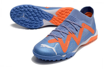 Puma Future Ultimate TF Artificial Turf Soccer Shoes - Blue/Orange/White
