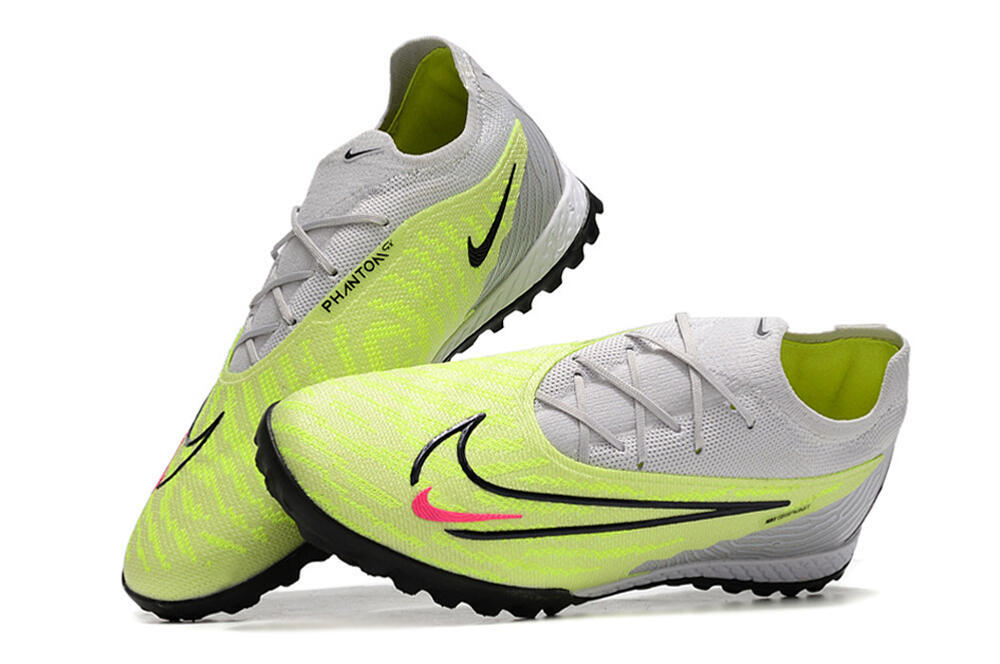 Nike Phantom GX Elite TF Artificial Turf Soccer Shoes - Grey/Yellow/Black 5