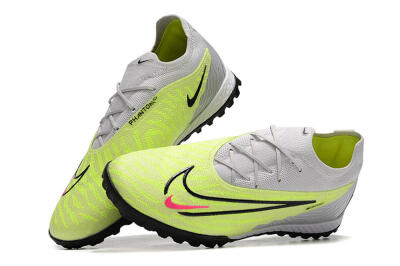 Nike Phantom GX Elite TF Artificial Turf Soccer Shoes - Grey/Yellow/Black